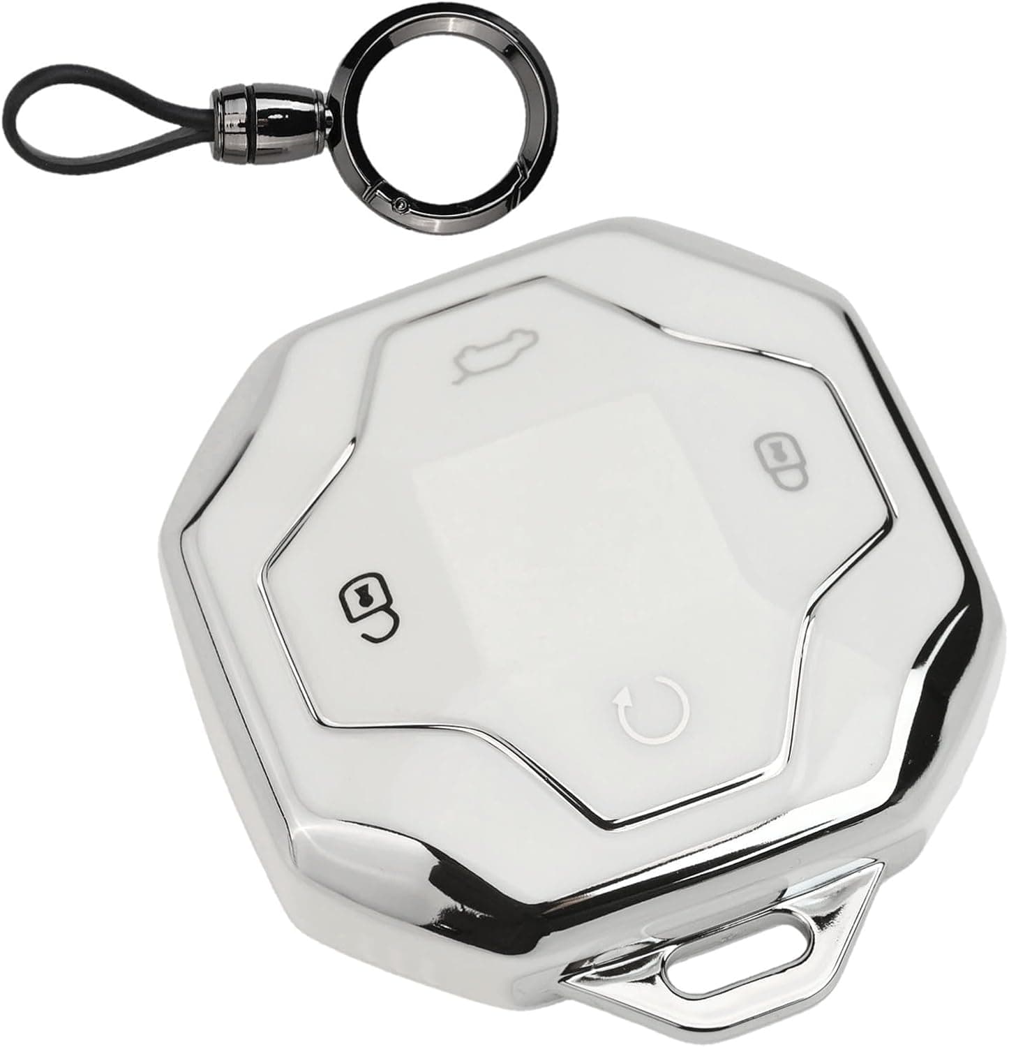 durante Capa Protetora Chave durante inteligente durante chery Omoda 5 Tiggo 8 Pro durante jetour T2 Traveller 2024 durante tpu Macio Preto(White)